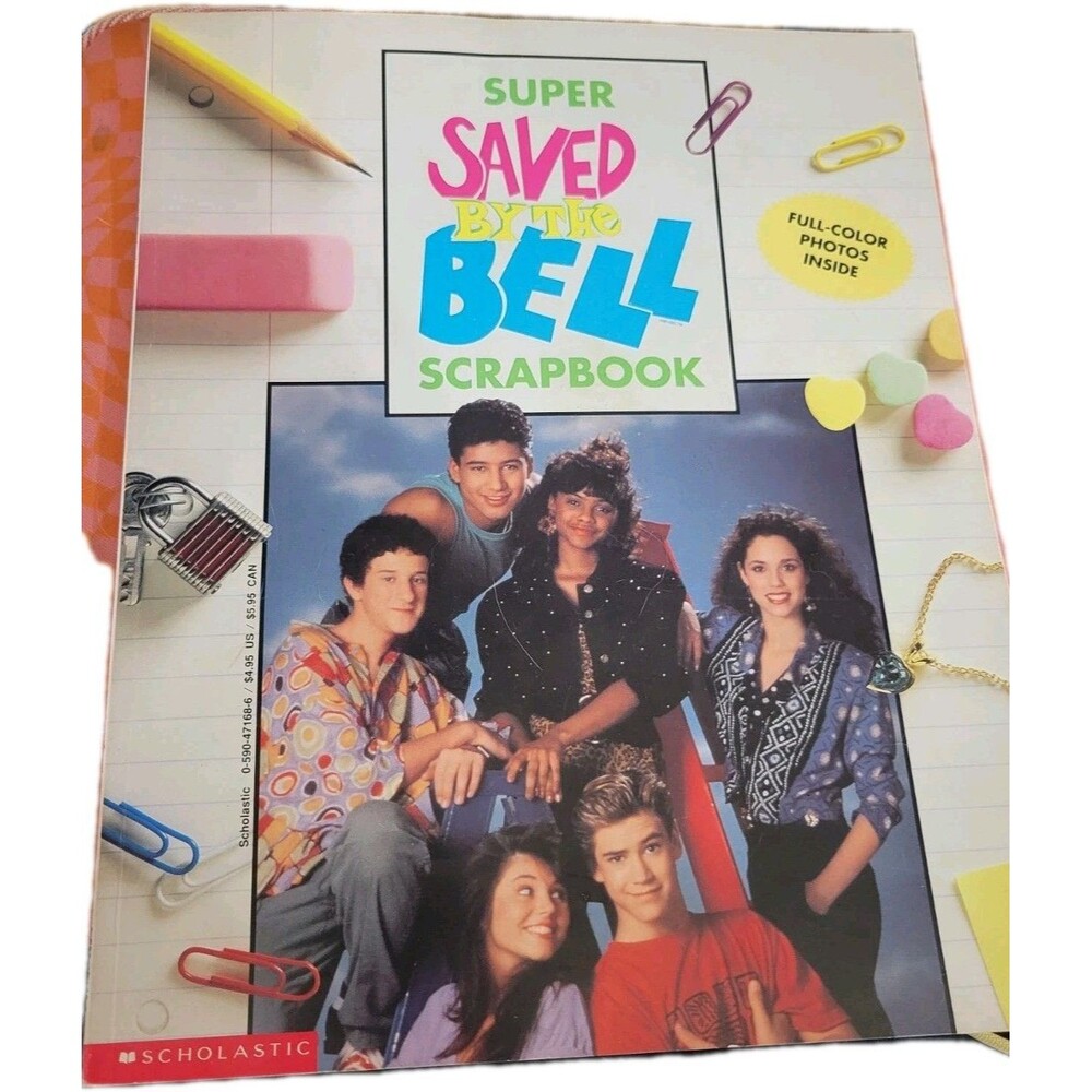 1993 Super Saved by the Bell Scrapbook Vintage TV tie-in paperback book